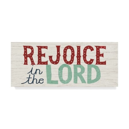 Michael Mullan 'Holiday On Wheels Rejoice In The Lord' Canvas Art,10x24